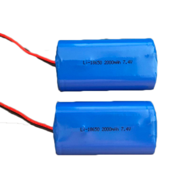 Li ion battery pack 7.4v 2600mAh 2S with PCB and NTC 