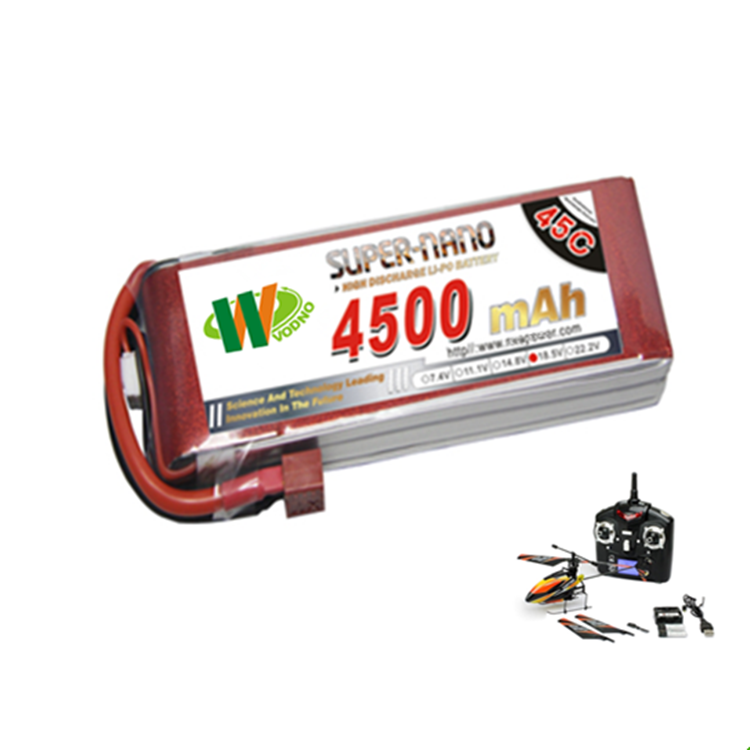 4S 14.8V 2000mAh Lipo Lihtium Battery 35C-70C Rate Light Weight 