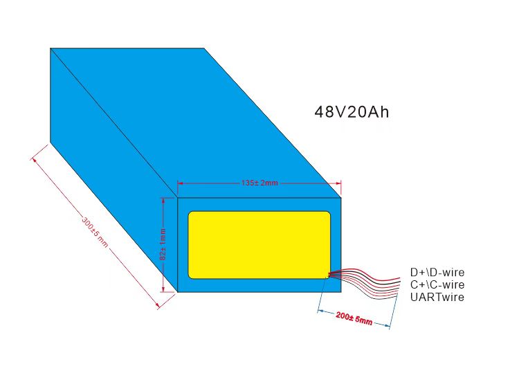 48v 21Ah Li Ion Battery Pack With Dorado Case For Electric Bike