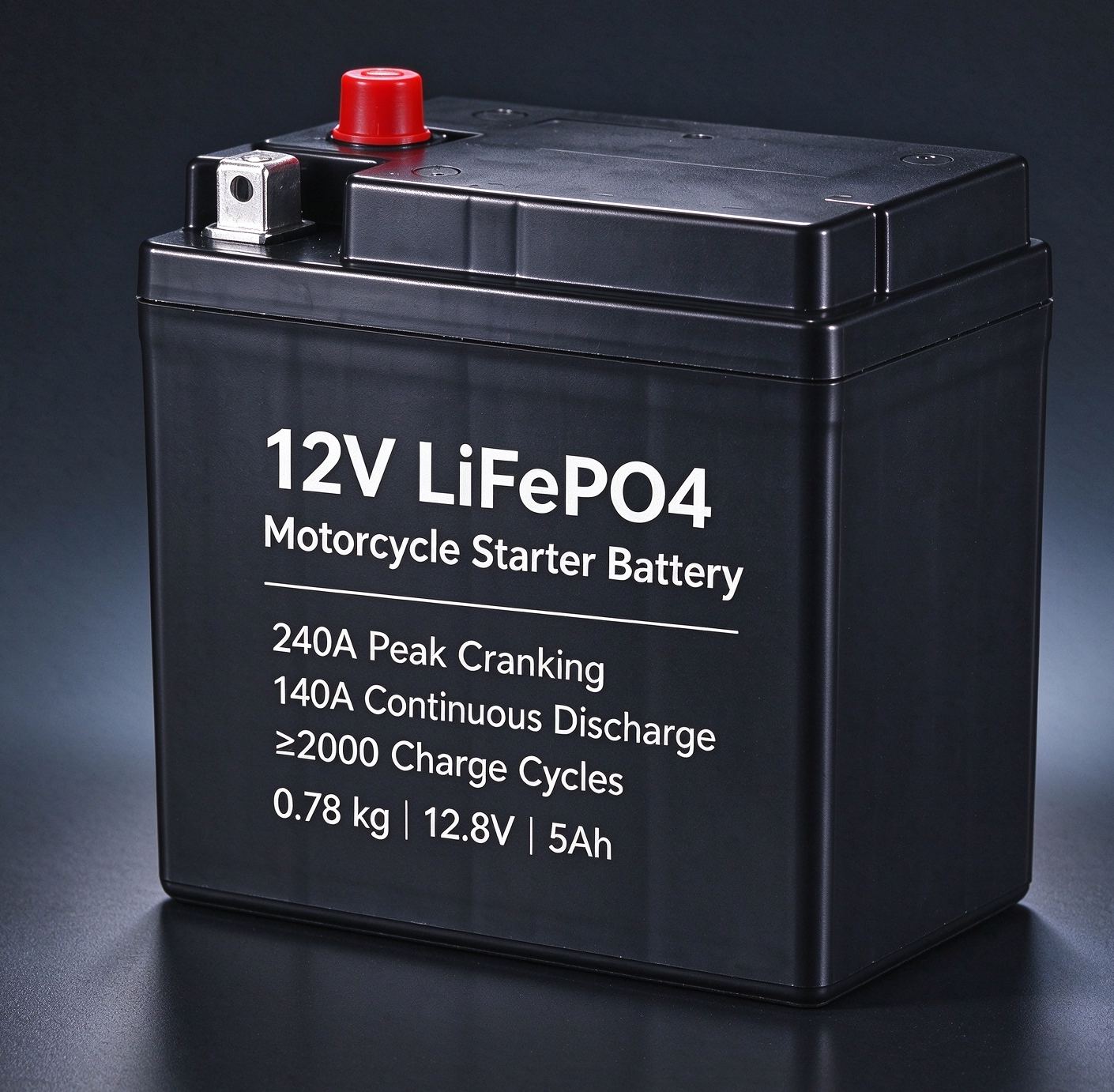 12V LiFePO4 Motorcycle Starter Battery